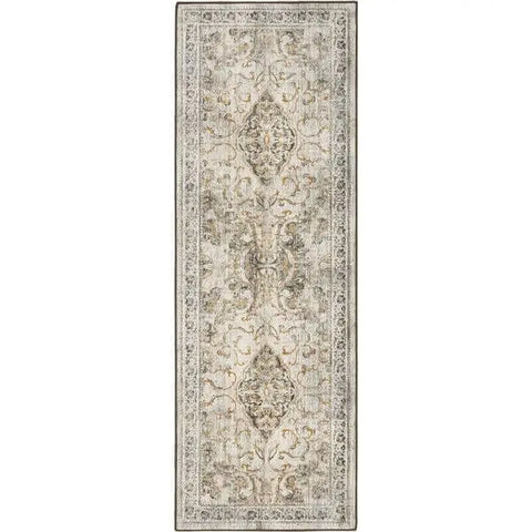 Eco-Washable Cream Rug Vintage Design - 75X220 cm - Rugs