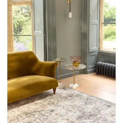 Eco-Washable Cream Rug Vintage Design - Rugs