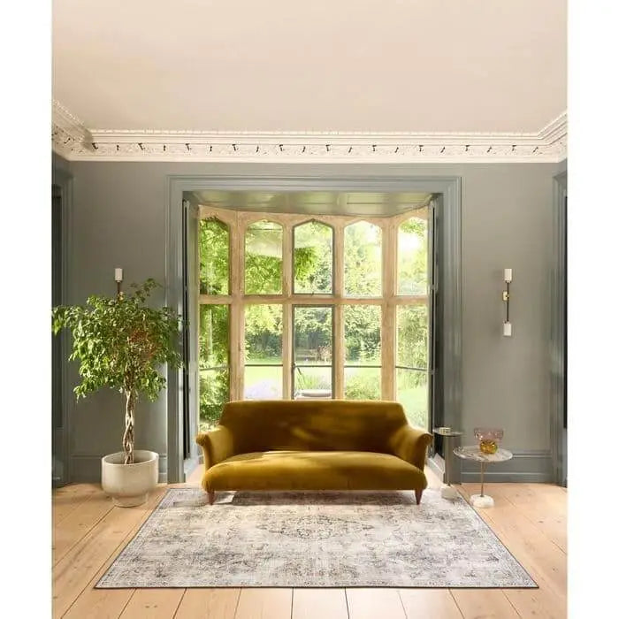 Eco-Washable Cream Rug Vintage Design - Rugs