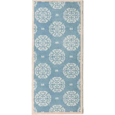 Eco Washable Floral Mats – Geometric - Blue / 65X150 cm - Doormat