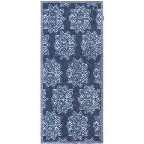 Eco Washable Floral Mats – Geometric - Dark Blue / 65X150 cm - Doormat
