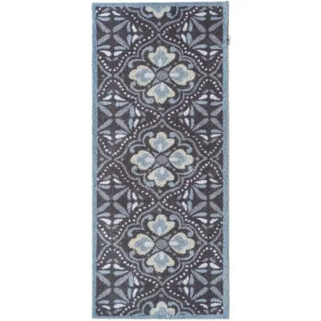 Eco Washable Floral Mats – Geometric - Dark Grey / 65X150 cm - Doormat
