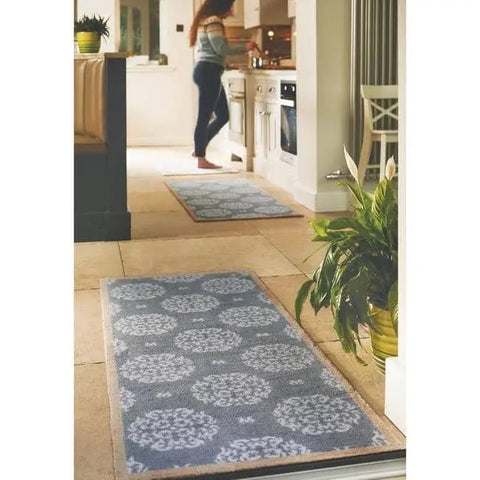 Eco Washable Floral Mats – Geometric - Doormat