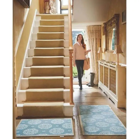 Eco Washable Floral Mats – Geometric - Doormat