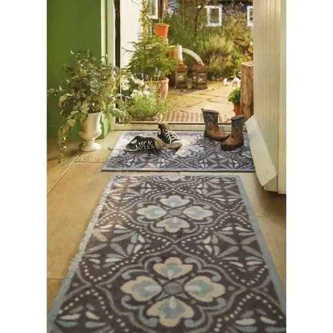 Eco Washable Floral Mats – Geometric - Doormat