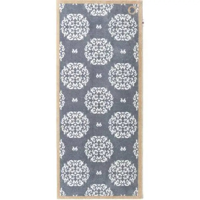 Eco Washable Floral Mats – Geometric - Grey / 65X150 cm - Doormat