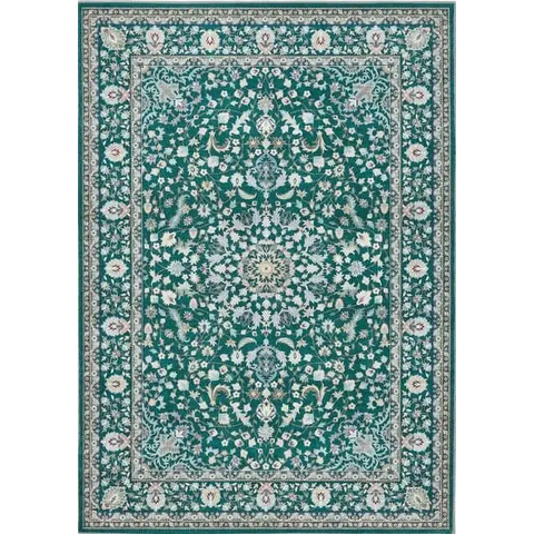 Eco-Washable Green Rug Medallion Design - 120X170 cm - Rugs