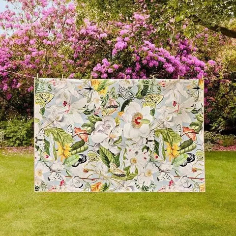 Eco-Washable Multicolour Rug Floral Design - Rugs