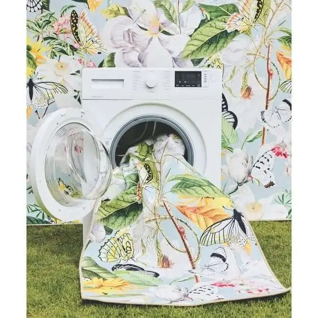 Eco-Washable Multicolour Rug Floral Design - Rugs