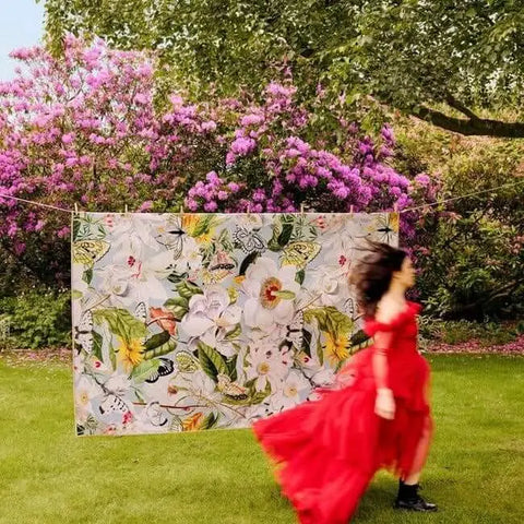 Eco-Washable Multicolour Rug Floral Design - Rugs