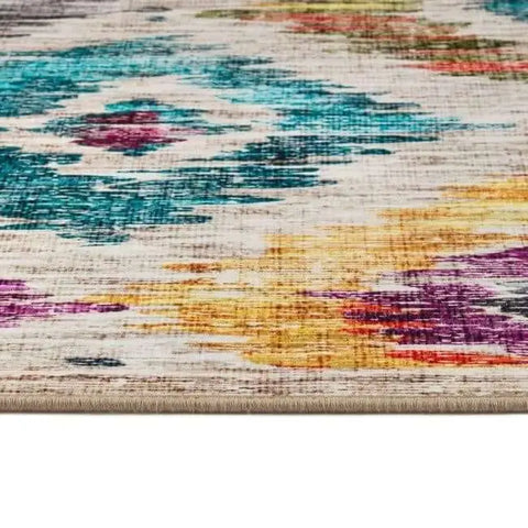 Eco-Washable Multicolour Rug Moroccan Design - Rugs