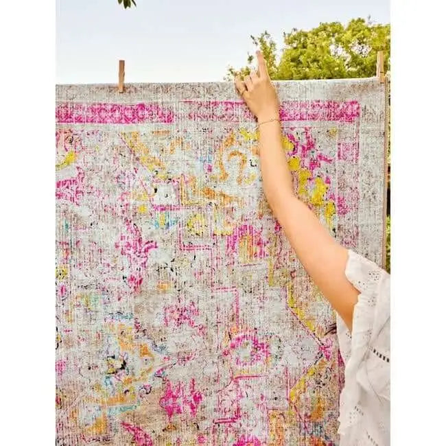 Eco-Washable Multicolour Rug Vintage Design - Rugs