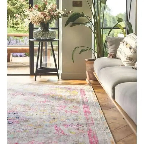 Eco-Washable Multicolour Rug Vintage Design - Rugs