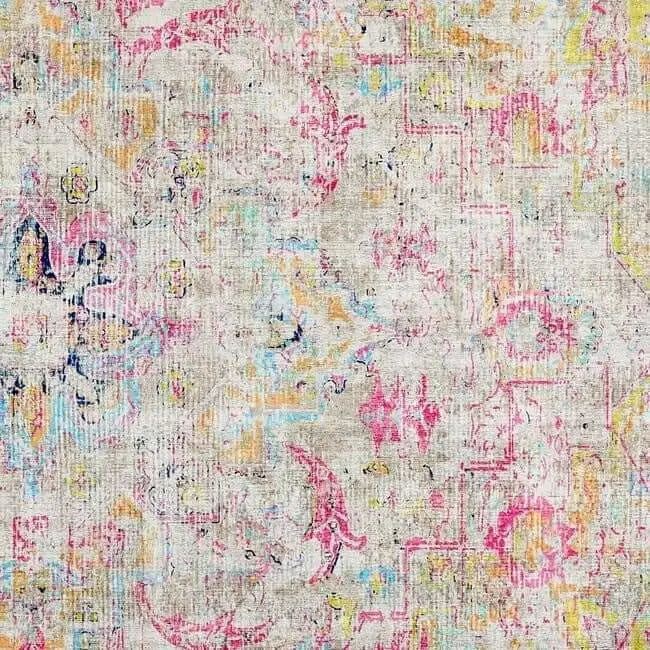 Eco-Washable Multicolour Rug Vintage Design - Rugs