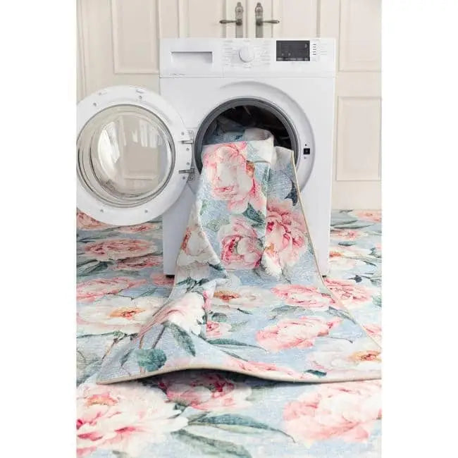 Eco-Washable Rug Flower Design - Rugs