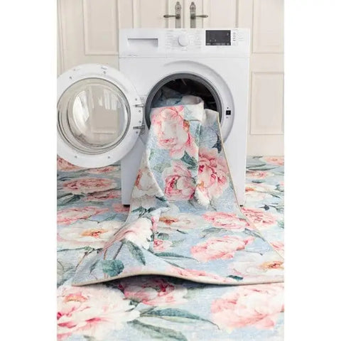 Eco-Washable Rug Flower Design - Rugs