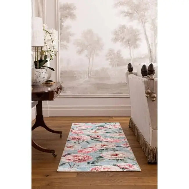 Eco-Washable Rug Flower Design - Rugs