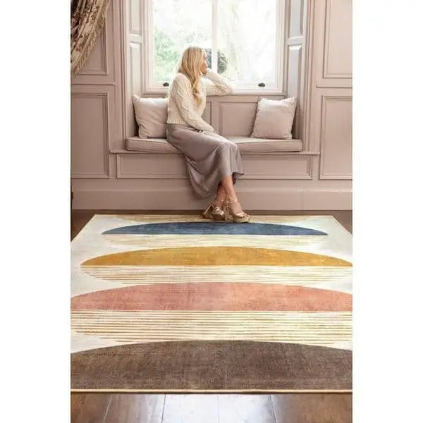 Eco-Washable Rug Geometric Design - Rugs