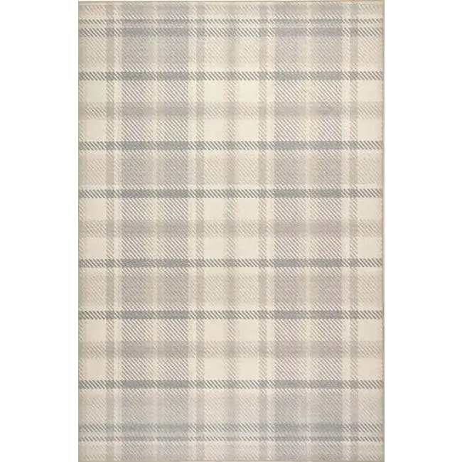 Eco-Washable Rug Tartan Design - 120X185 cm / Beige - Rugs