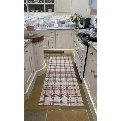 Eco-Washable Rug Tartan Design - Rugs