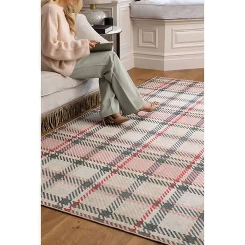 Eco-Washable Rug Tartan Design - Rugs