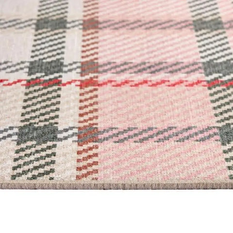 Eco-Washable Rug Tartan Design - Rugs