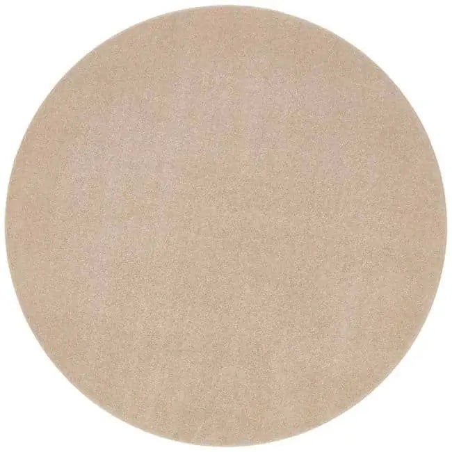 Eco-Washable Rugs Plain Design - Ø 200 cm / Beige - Rugs