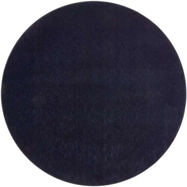 Eco-Washable Rugs Plain Design - Ø 200 cm / Blue - Rugs