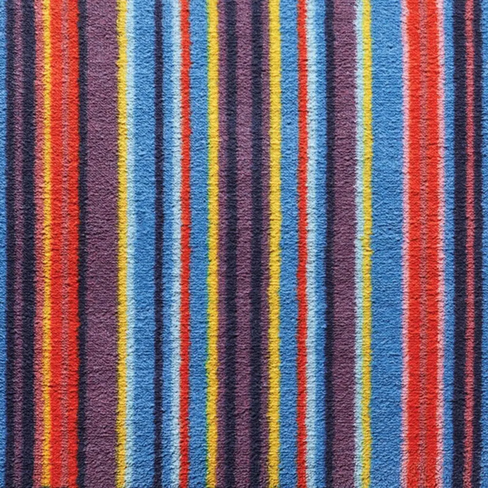 Eco-Washable Striped Mat Multicolour - Rugs