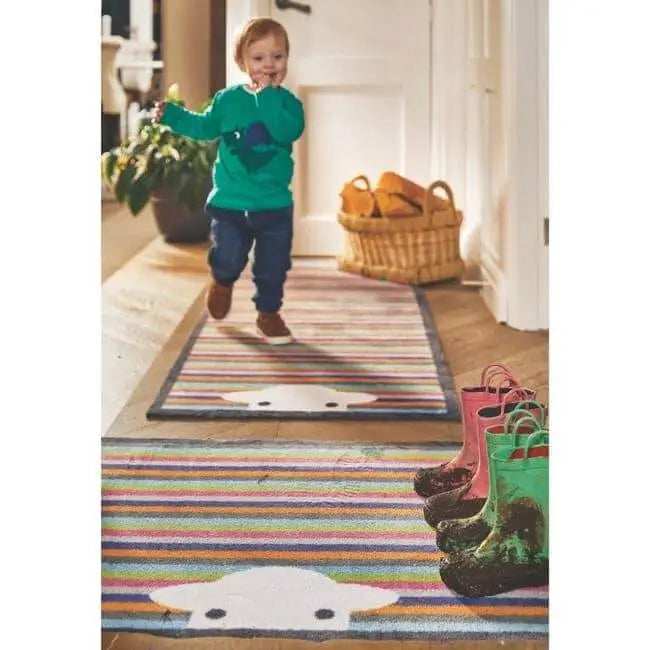Eco-Washable Striped Mat Multicolour - Rugs