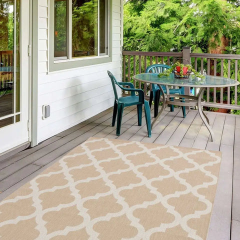 Ecology Outdoor Rug Beige | 400b - Rugs