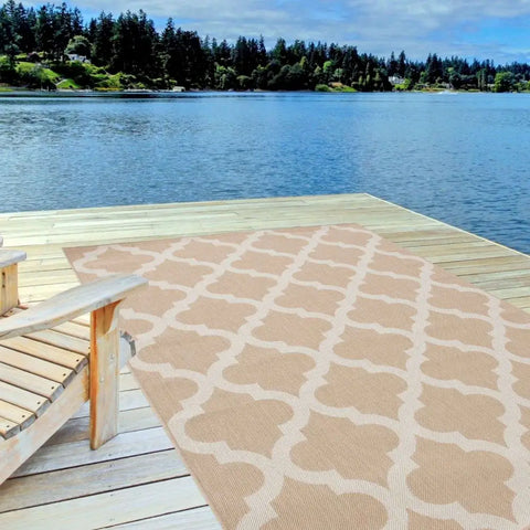 Ecology Outdoor Rug Beige | 400b - Rugs