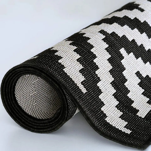 Ecology Outdoor Rug Black | 100bl - Rugs