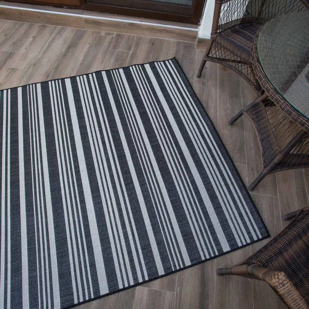 Ecology Outdoor Rug Black | 300bl - Rugs