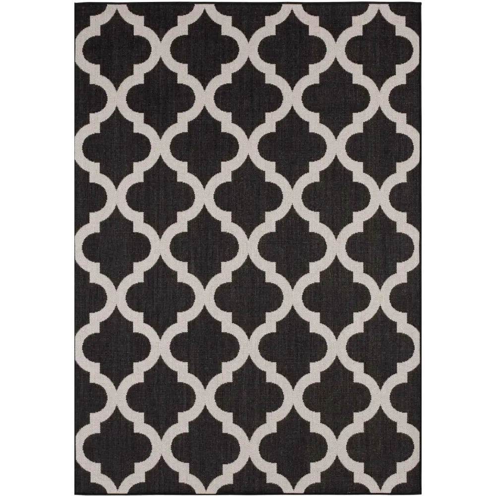 Ecology Outdoor Rug Black | 400B - 80X150 cm - Rugs