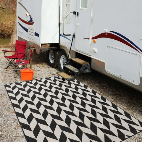 Ecology Outdoor Rug Black | 600Bl - Rugs