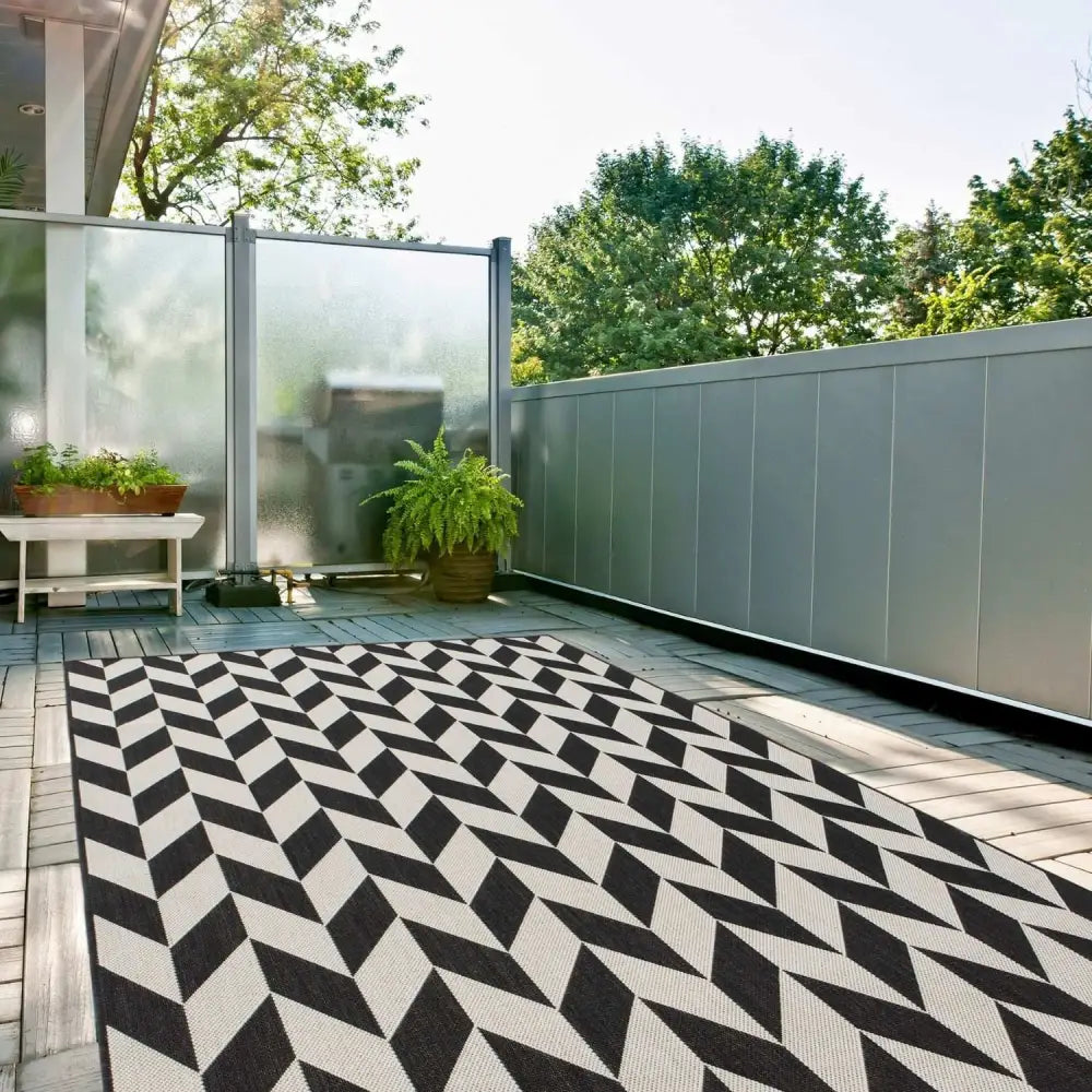 Ecology Outdoor Rug Black | 600Bl - Rugs