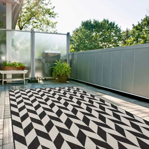 Ecology Outdoor Rug Black | 600Bl - Rugs