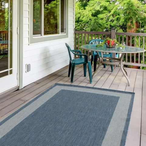 Ecology Outdoor Rug Blue | 200blu - Rugs