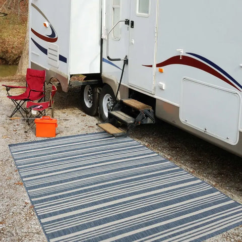 Ecology Outdoor Rug Blue | 300blu - Rugs