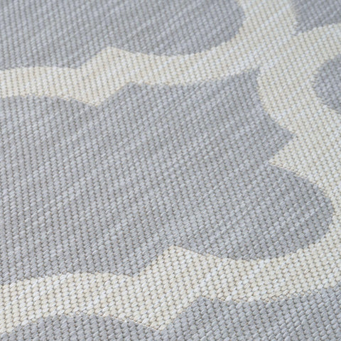Gray and off-white woven ecology outdoor rug grey with textured wave pattern perfect for outdoor use
