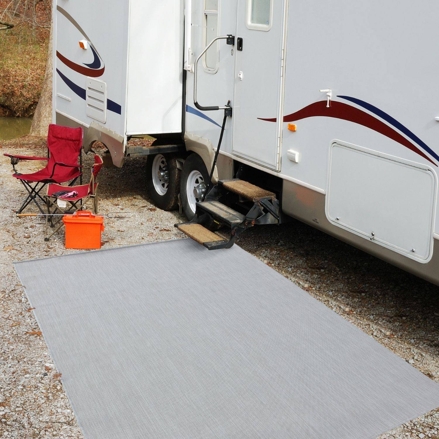 Gray textured ecology outdoor rug grey made from durable 500g material perfect for outdoor use