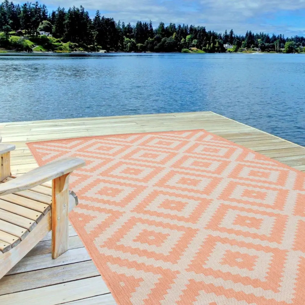 Ecology Outdoor Rug Orange | 100OR - Rugs