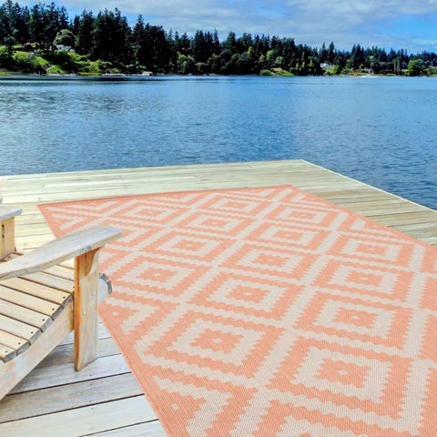 Ecology Outdoor Rug Orange | 100OR - Rugs