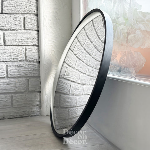 Silver Bubble Interactive Mirror (Black Frame)