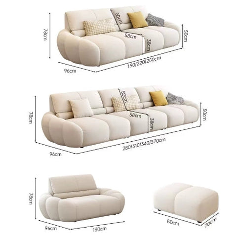 Gia Round Three Seater Sofa