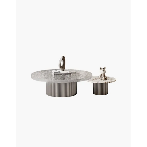 Eirik Coffee Table & Side Table Marble & Acrylic