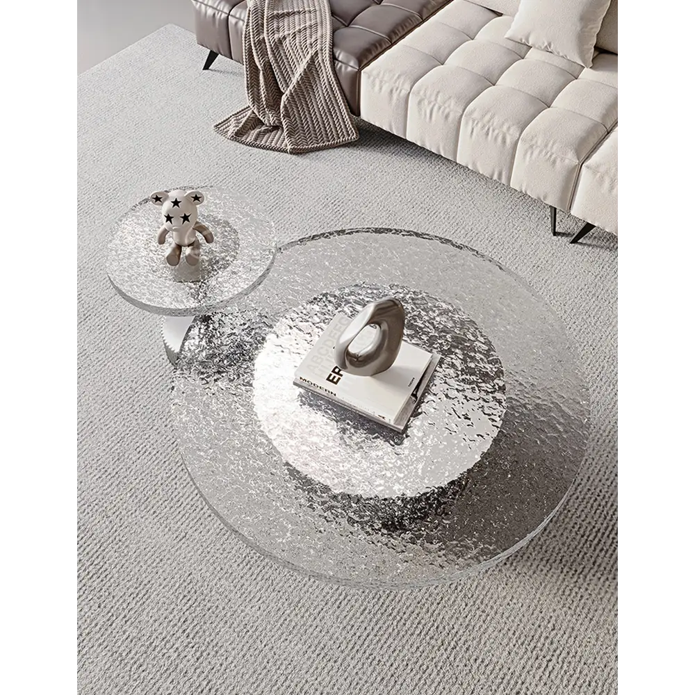 Eirik Coffee Table & Side Table Marble & Acrylic