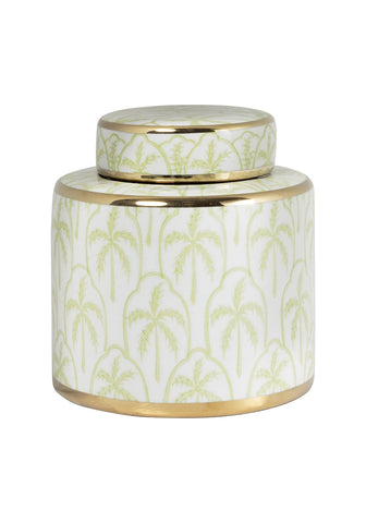 Eleanor Leaf Pattern Canister - Small