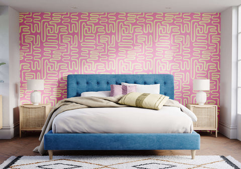 Blue tufted velvet bed frame with matching headboard and footboard from the element collection
